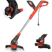 HECHT 630 Freischneider Rasentrimmer Elektro | 600 W | 30 cm Schnittkreis | 2-Fadenschneidsystem