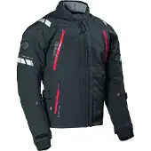 Dane Elec DANE Elling wasserdichte Motorrad Textiljacke, schwarz/rot, 50