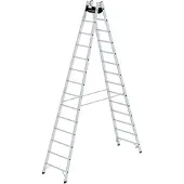 MUNK Günzburger Steigtechnik Sprossen-Stehleiter 2x14 Sprossen