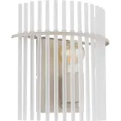 Globo Wandleuchte Gorley sandbraun mit Glas