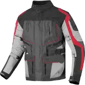 Berik Safari wasserdichte 3in1 Motorrad Textiljacke, schwarz/rot, 48