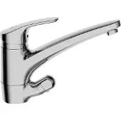 Hansa Spültisch-Einhebelmischer HANSAMIX m mechani GA-Ventil, Ausl. 203mm, chrom