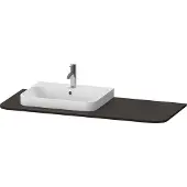Duravit Waschtisch-Konsole Happy D.2 Plus 130x55cm, m 1 AS, Beck. li, Nussb geb.