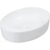 Novoterm Kerra Keramik Waschbecken KR-9035 weiß glänzend, oval, mit Dekor