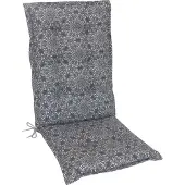 Kettler Herlag Hochlehner-Auflage Valeria Gartenstuhlauflage mit Mandala-Muster Anthrazit 123x50x7,5cm
