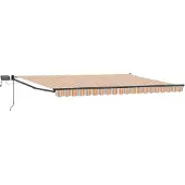Syfax Manuelle Markise mit Solar-LED 4 x 3 m