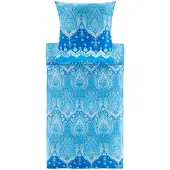 Bassetti Satin-Bettwäsche-Garnitur ISOLABELLA Farbe B1 INDIGO Größe 200x200+2x80x80