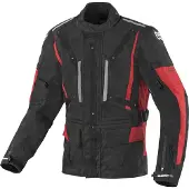 Berik Spencer Schwarz Rot Wasserdichte Motorrad Textiljacke Größe 50