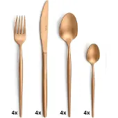 Amefa 16-tlg. Besteckset SOPRANO 16-teilig kupfer mattiert