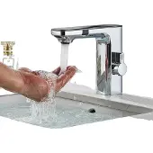 OEM Waschtischarmatur, berührungslose Bedienung, zeitgemäßes Design, Chrom