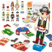 Vigatoys Viga Toys - Magnetisches Holzpuzzle Viga dress up 8 Figuren
