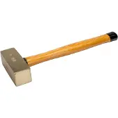 Bahco Fäustel mit Aluminiumbronze-Kopf und Holzgriff, funkenfrei, 2 kg