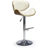 Halmar Barhocker H-44 - Mutter / creme / chrom