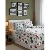 Faro Bettwäsche Set 3tlg 160x200cm – Baumwolle Weihnachtsbettwäsche (Scandic 078) – Motiv Lebkuchen