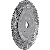 Lessmann Schmale Rundbürste gerade, Stahldraht 0,50 mm