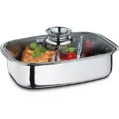 Küchenprofi Aromabräter/Dampfgarer Edelstahl, 36 cm 2386102836 4007371066730