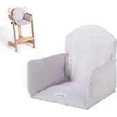 Geuther Universal Sitzverkleinerer grau | Hochstuhl Polster | Baumwolle, weich & waschbar