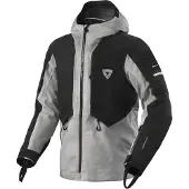 REV'IT! Revit Tectonic H2O wasserdichte Motorrad Textiljacke, schwarz/grau, 3XL