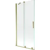 Mexen Velar 2-flügelige Schiebeduschwand 90 x 150 cm, transparent, gold - 896-090-000-01-50