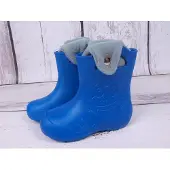Camminare Kinder Ultraleicht Gummistiefel Frosch Gefüttert blau mit Einlage 30/31