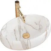 REA Aufsatzwaschbecken Linda Lava Oval White