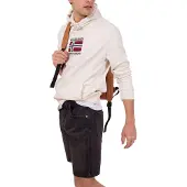 Napapijri - Herren-Kapuzenpullover mit kontrastierender Textur - Größe L