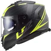 LS2 Helmets Integralhelm LS2 FF800 STORM II Nerve Mattschwarz, Hi-Viz-Gelb größe XS