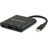 Conceptronic DONN USB-C-zu-HDMI-Adapter, USB 3.2 Gen 1 (3.1 Gen 1) Type-C, 60 W, Schwarz, HDMI, USB 3.2 Gen 1 (3.1 Gen 1) Type-A, USB 3.2 Gen 1 (3.1 Gen 1) Type-C, China, USB