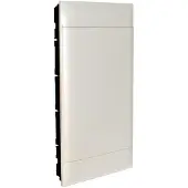 Legrand Praktibox S Unterputzverteiler, mit Kunstofftür, weiss, 4x 12 Module 135144