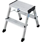 Krause Rolly Doppel-Klapptritt, 2 x 2 Stufen, alufarben