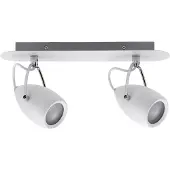 Paulmann Spotlight Drop IP44 max 2x10W GU10 Weiß/Chrom 230V Metall
