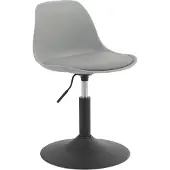 Woltu 1 x Barhocker höhenverstellbar, PP+PU, Grau