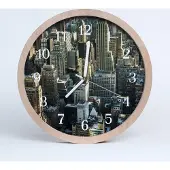 Tulup Holzuhr 20fi cm wanduhr - Stadtgebäude