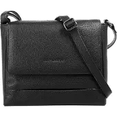 Betty Barclay Umhängetasche , Damen, Gr. B/H/T: 28cm x 22cm x 7cm onesize, schwarz, Leder, unifarben, Taschen Umhängetasche, echt Leder