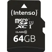 Intenso 64 GB microSDXC Speicherkarte UHS-I Premium inkl. SD-Adapter