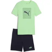 Puma Ess Logo Lab Set Grün 7-8 Years Junge Grün 7-8 Years