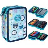 Patio Coolpack Dreifach-Schulfedermäppchen Mit Tiermuster