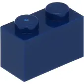 LEGO 100 Stück 3004 Stein Brick 1x2 Part Basic Steine 100 Dunkelblau