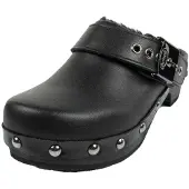 Scholl - "Iconic" Clogs für Damen, Leder PP11375 (34,5 EU) (Schwarz)