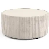 Masseno Polster-Couchtisch LINEO 89 cm Kaffetisch für Wohnzimmer Sofatisch Wohnzimmertisch Ecru