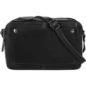 Cluty Umhängetasche , Damen, Gr. B/H/T: 19cm x 13cm x 7cm onesize, schwarz, Leder, Taschen Umhängetasche, echt Leder
