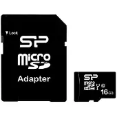 Silicon Power SP016GBSTH010V10SP, 16 GB, MicroSDHC, Klasse 10, UHS-I, 40 MB/s, Class 1 (U1)