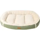 INF Wildleder Flanell Nest Hundebett Haustierbett Matte Grasfarbe L