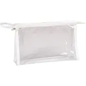 Clairefontaine 4x Rechteckiges Schlampermäppchen 22x4x14cm Transparent 8487C