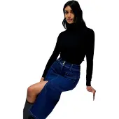 Salsa Jeans Secret Front Pockets Push In Rock Blau 30 Frau Blau 30
