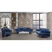 Xl Moebel Gmbh Wohnzimmer Blaue Couchgarnitur Designer Dreisitzer Sessel Couchtisch