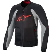 Alpinestars Troop-Air Protektorenjacke, schwarz/grau/rot, M