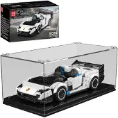 Mould King 27110 Speedster in Weiß inkl. Vitrine - Klemmbausteine Set (395 Teile)