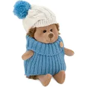 Orange Toys Plüschigel - Kuscheltier mit weiß-blauer Mütze