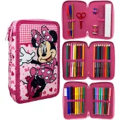 Disney Minnie Lovely Charm 3-fach Federmäppchen